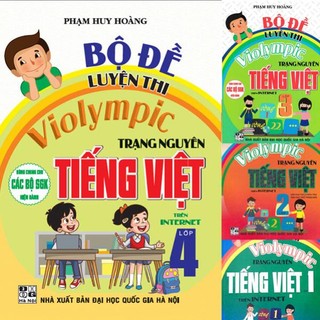 Sách - Bộ đề luyện thi Violympic Trạng nguyên Tiếng Việt 1, 2, 3, 4 trên Internet