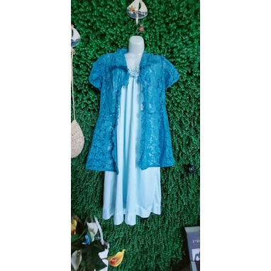 Set đầm ngủ  thun kèm khoac