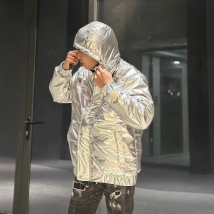 Áo Phao Bạc Nam 269 Thời Trang Nam Cao Cấp Chất Liệu Lông Vũ Họa Tiết Dập Vân Ngang Phù Hợp Cho Mùa Đông Có F