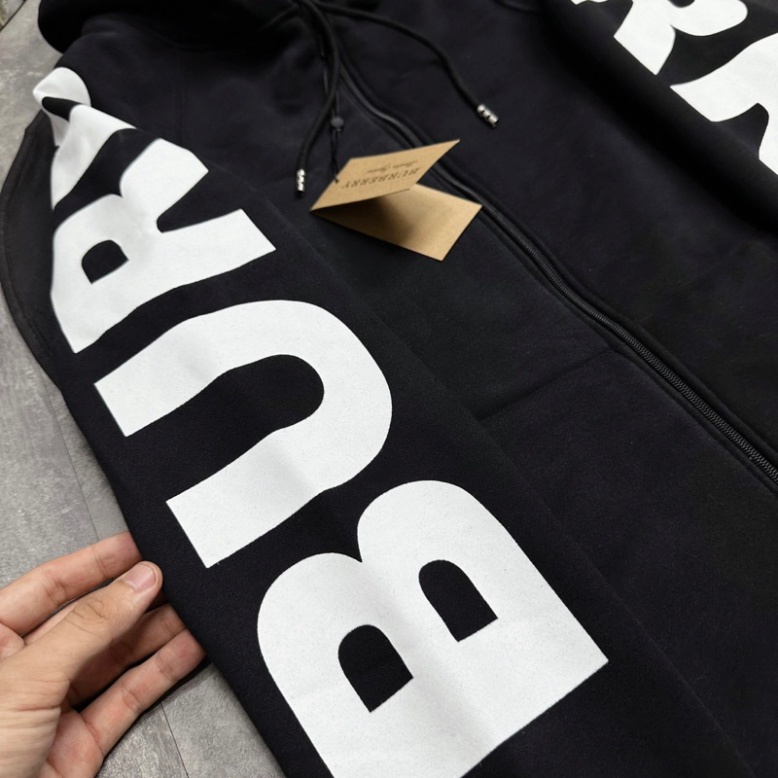 Áo Hoodie BBR kéo khóa  In Cánh Tay Màu Trắng Mũ Trùm Đầu - Áo khoác Hoodie Cao Cấp Nam Nữ Phong Cách Trẻ