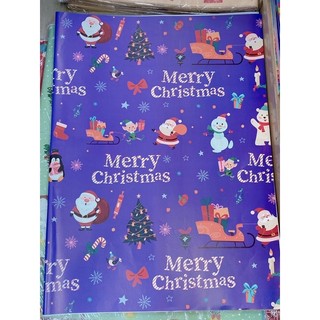 Giấy gói quà noel