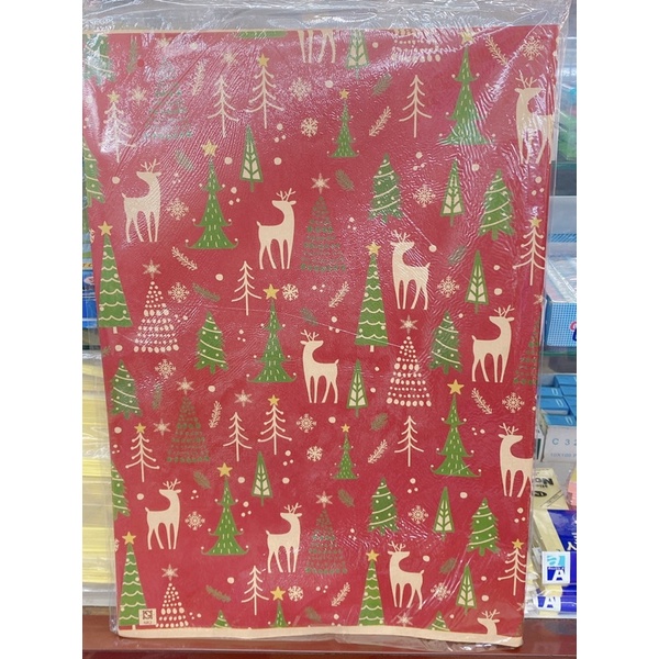 Giấy gói quà noel
