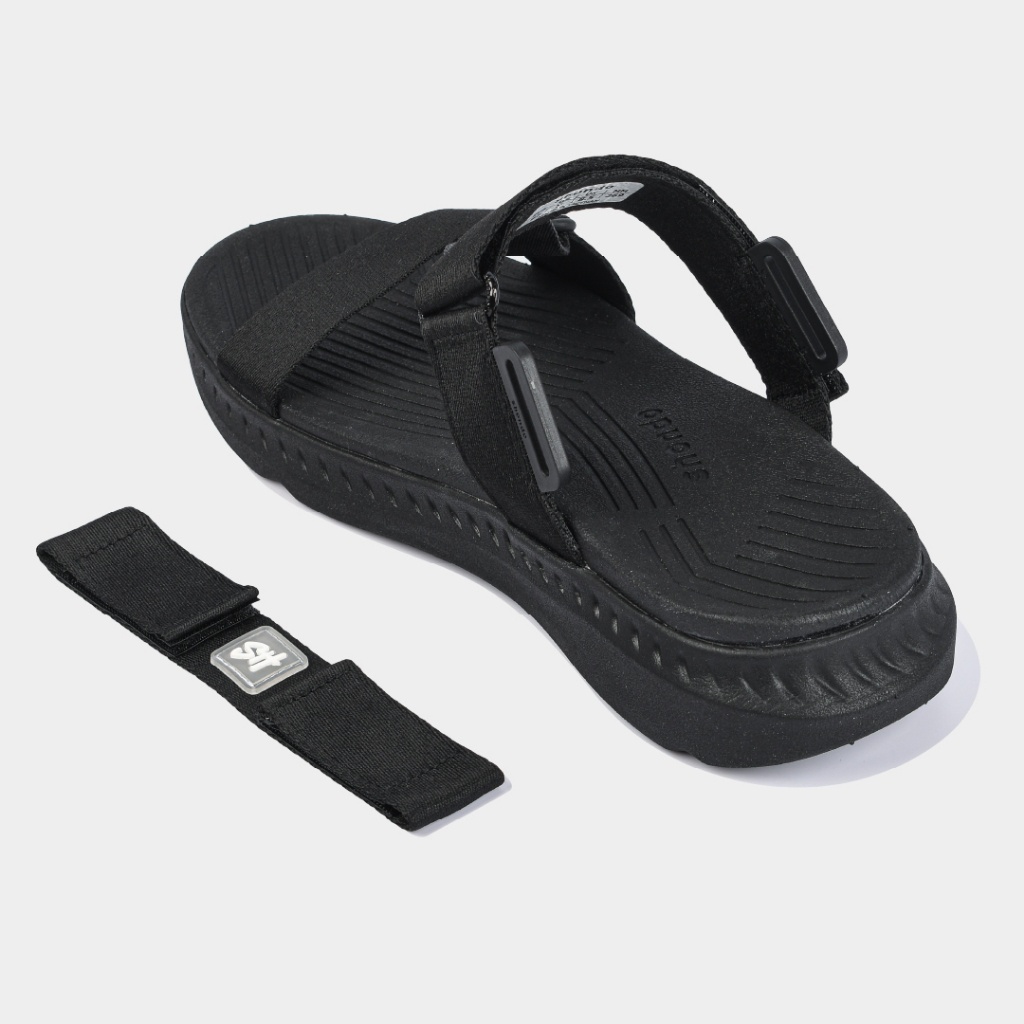 Giày Sandal Nam Nữ SHONDO F7 Racing Thời Trang, Nhẹ Êm, Đi Học Đi Chơi Màu Đen Bạc Ánh Kim F7R1012