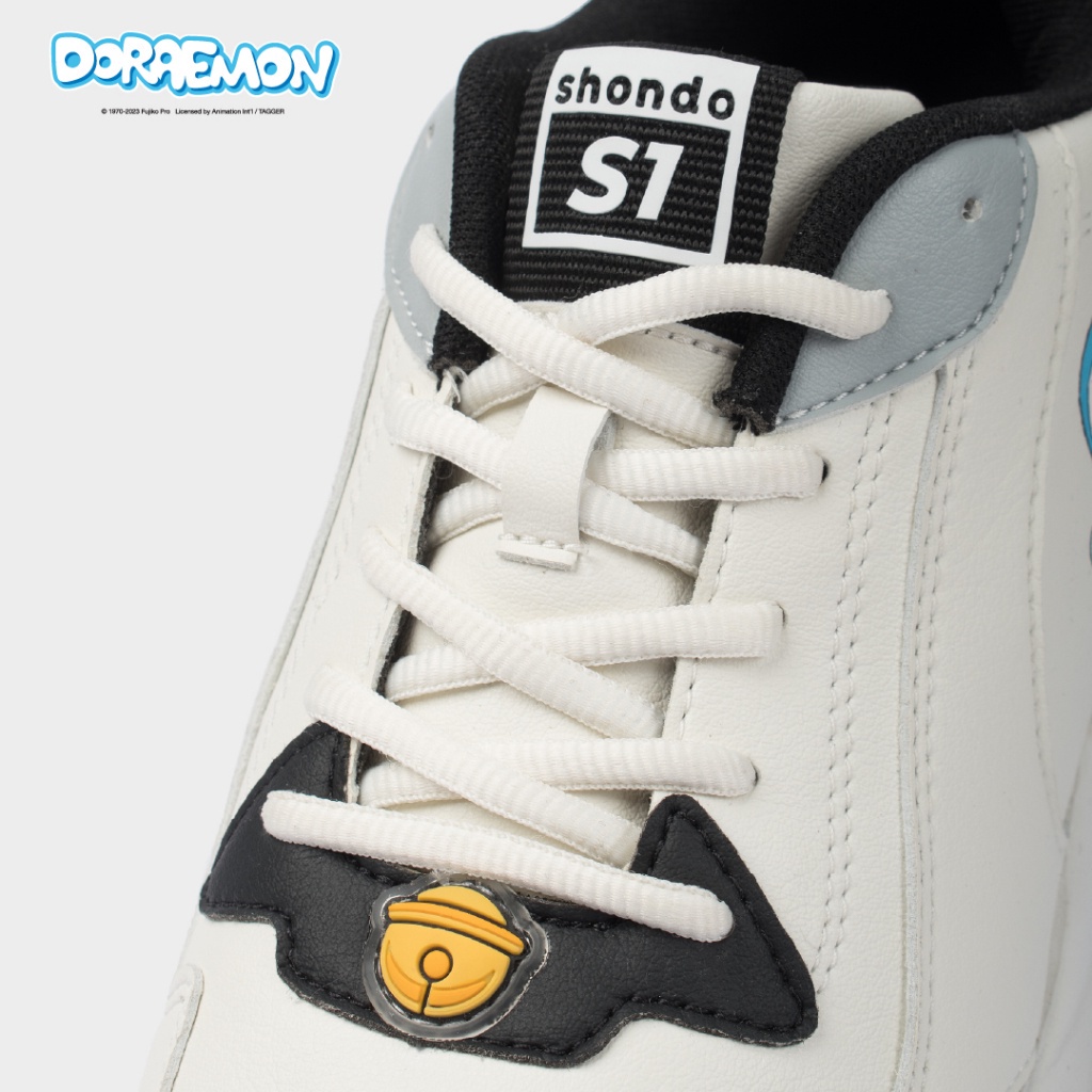 Giày Sneaker Nam Nữ SHONDO Chunky Doraemon Êm, Thời Trang Thích Hợp Đi Làm, Đi Học Chơi Trắng Đen CHN0113