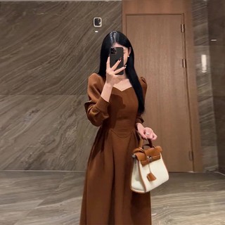 Hàng Mới Về Mới Đầm Dài Vừa Phong Cách Pháp Cổ Điển Thời Trang Mùa Thu 2023 Cho Nữ