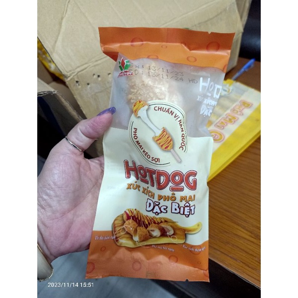 Hotdog phô mai thượng hạng, túi 1 cây