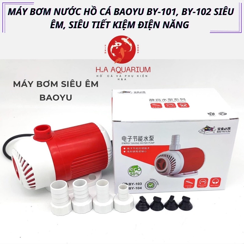 Máy Bơm Nước Hồ Cá Baoyu BY-101/BY-102 Siêu Êm và Tiết Kiệm Điện
