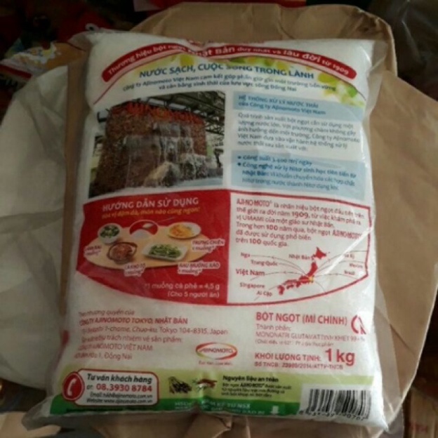 MÌ CHÍNH - BỘT NGỌT AJINOMOTO 1KG - HÀNG CHUẨN CÔNG TY