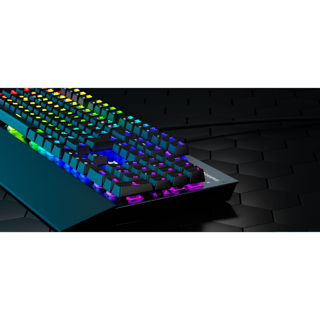 Bàn Phím Cơ Chơi Game Philco PKB92 - Phím Led RGB Nhiều Chế Độ Cực Đẹp Kèm Kê Tay, Dùng Cho Máy Tính PC Gaming