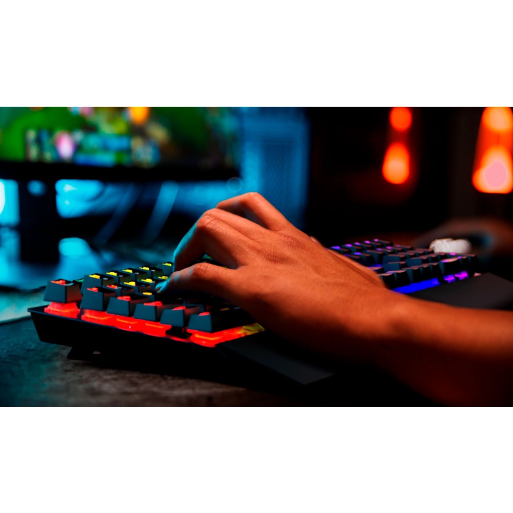 Bàn Phím Cơ Chơi Game Philco PKB92 - Phím Led RGB Nhiều Chế Độ Cực Đẹp Kèm Kê Tay, Dùng Cho Máy Tính PC Gaming