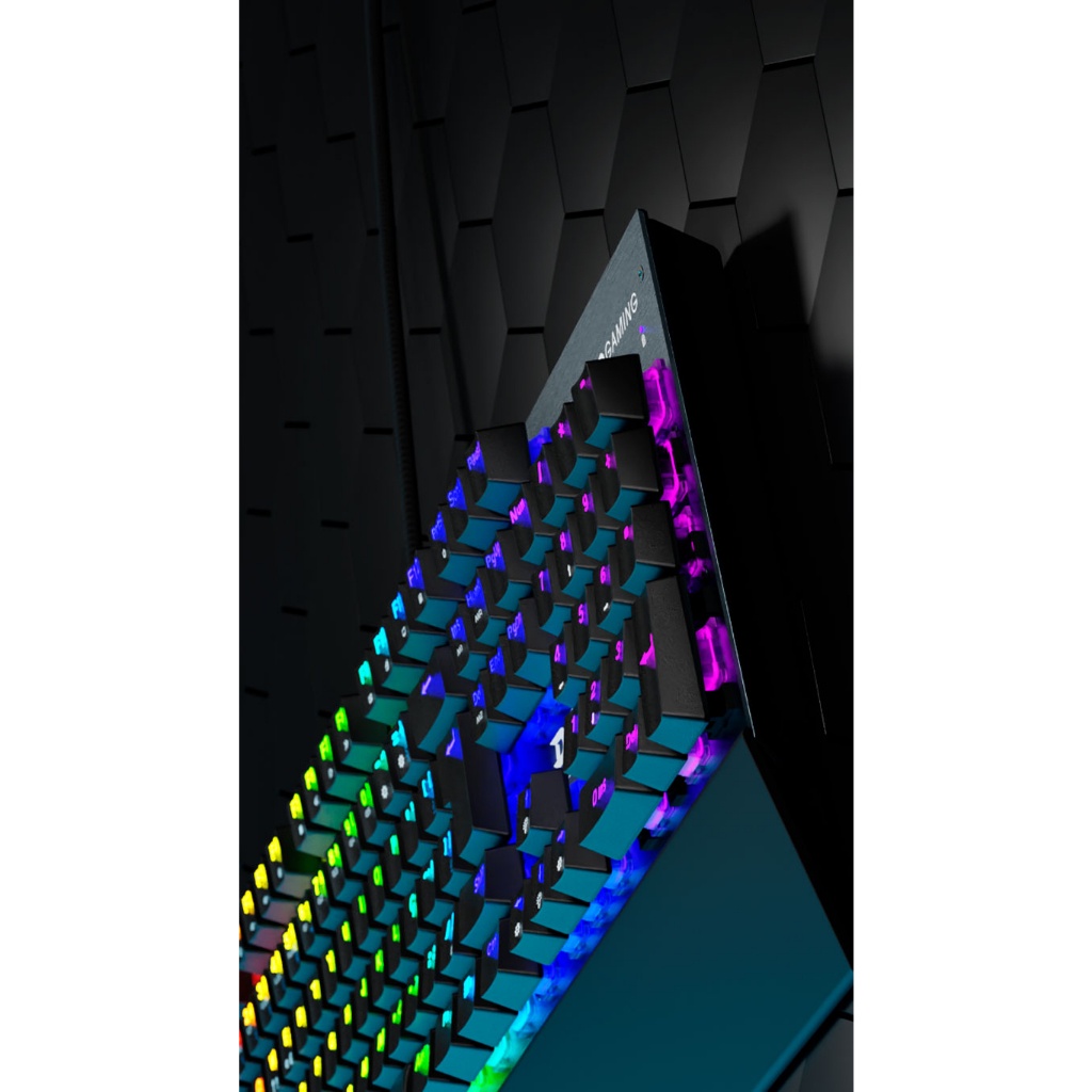 Bàn Phím Cơ Chơi Game Philco PKB92 - Phím Led RGB Nhiều Chế Độ Cực Đẹp Kèm Kê Tay, Dùng Cho Máy Tính PC Gaming