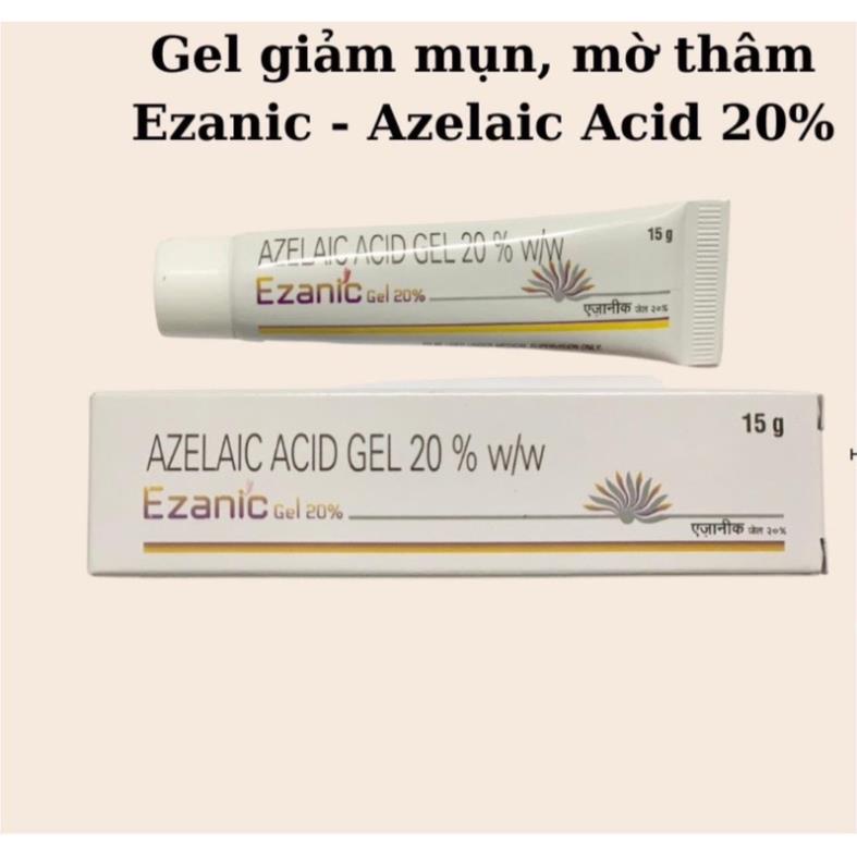 Gel chấm mụn Ezanic Gel 20% Azelaic Acid giải quyết da mụn, ngăn chặn thâm đỏ sau mụn cực kỳ hiệu quả