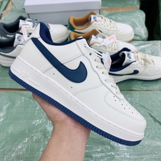 Giày Thể Thao Thấp Cổ AF1 Viền Navy (Full Box + Kèm Tất)