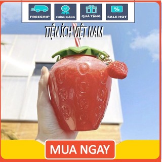 Cốc dâu tây siêu hót hit cho chị e đây