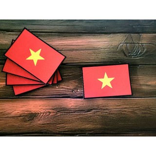 Patch in Cờ Việt Nam. Patch có gai velcro dán lên áo, balo, túi tactical, lính, cosplay.