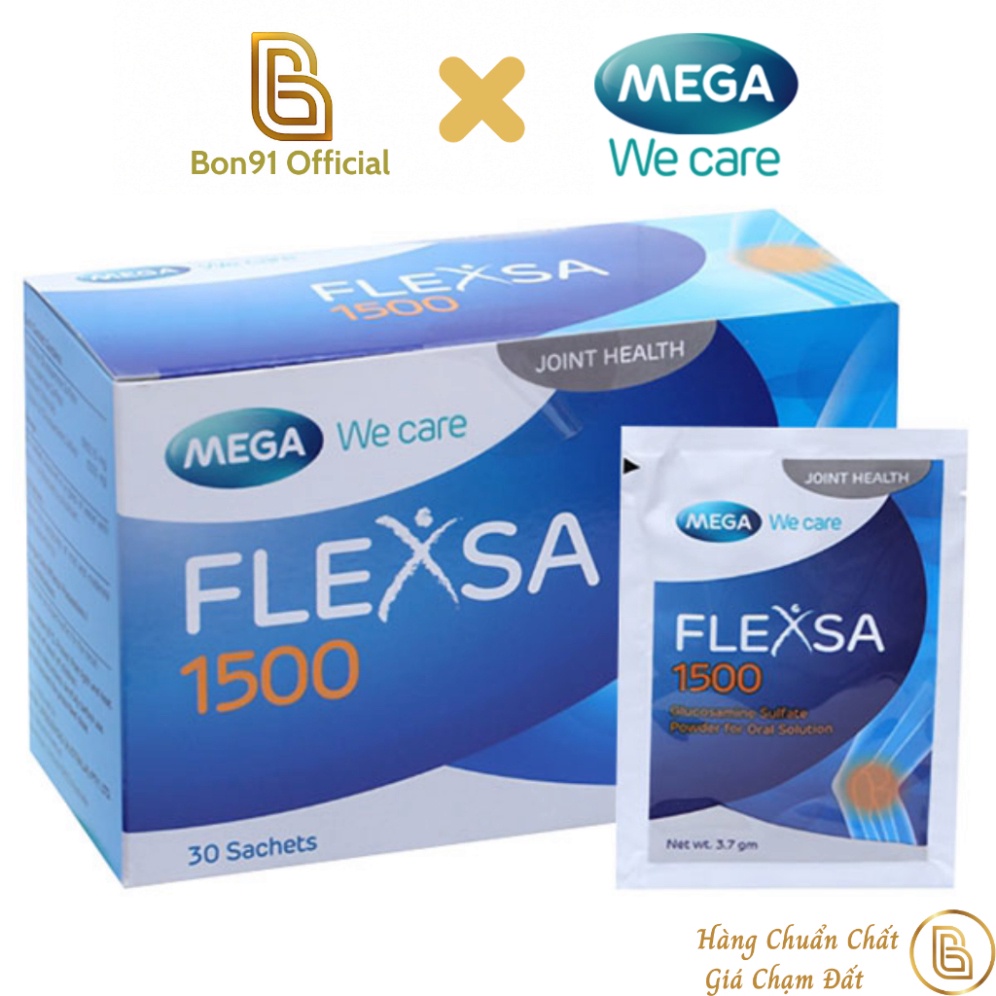 Bột Flexsa 1500 Mega We Care bổ sung Glucosamine 30 gói