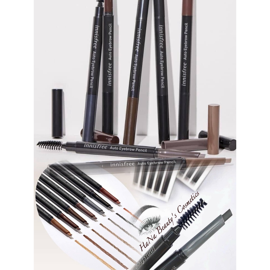Chì Kẻ Mày 02 Đầu Innisfree Auto Eyebrow Pencil