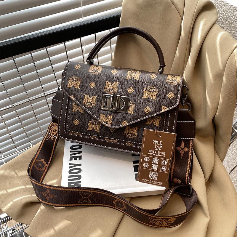 Túi Đeo Chéo Da Thật Hình Vuông Nhỏ Gọn Phong Cách retro Thời Trang Mới 2023