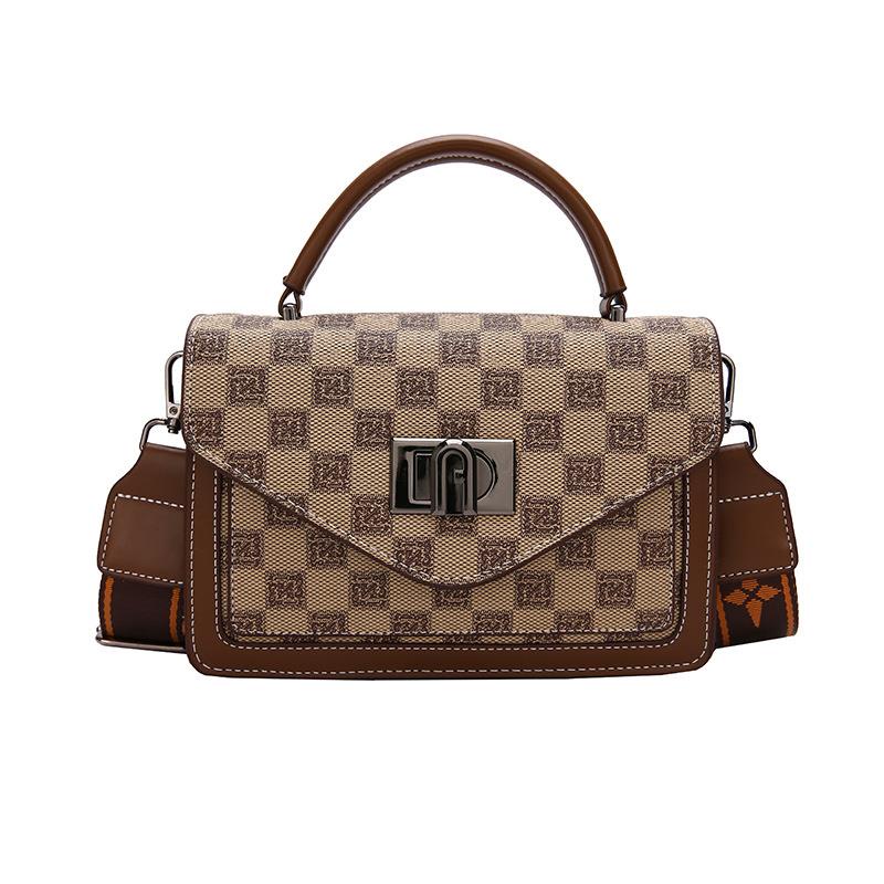 Túi Đeo Chéo Da Thật Hình Vuông Nhỏ Gọn Phong Cách retro Thời Trang Mới 2023