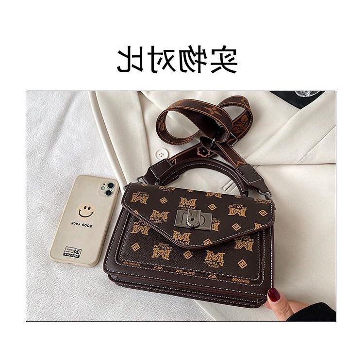 Túi Đeo Chéo Da Thật Hình Vuông Nhỏ Gọn Phong Cách retro Thời Trang Mới 2023