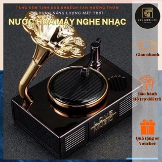Nước hoa năng lượng mặt trời để taplo xe hơi, ô tô hình máy phát nhạc sang xịn hương thơm sang trọng thơm lâu