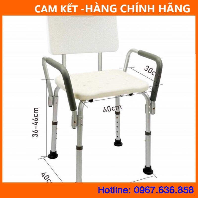 Ghế tắm chống trượt cho người già, nâng chiều cao, ghế ngồi có vân ma sát