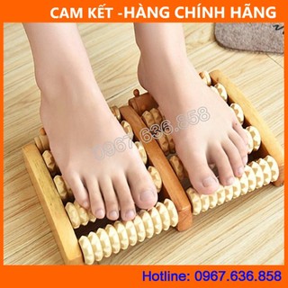 Lăn chân gỗ massage thư giãn, 6 hàng, gỗ đẹp