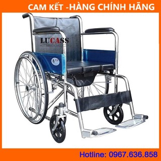 Xe lăn có bô vệ sinh lucass x8 hàng lucass chính hãng