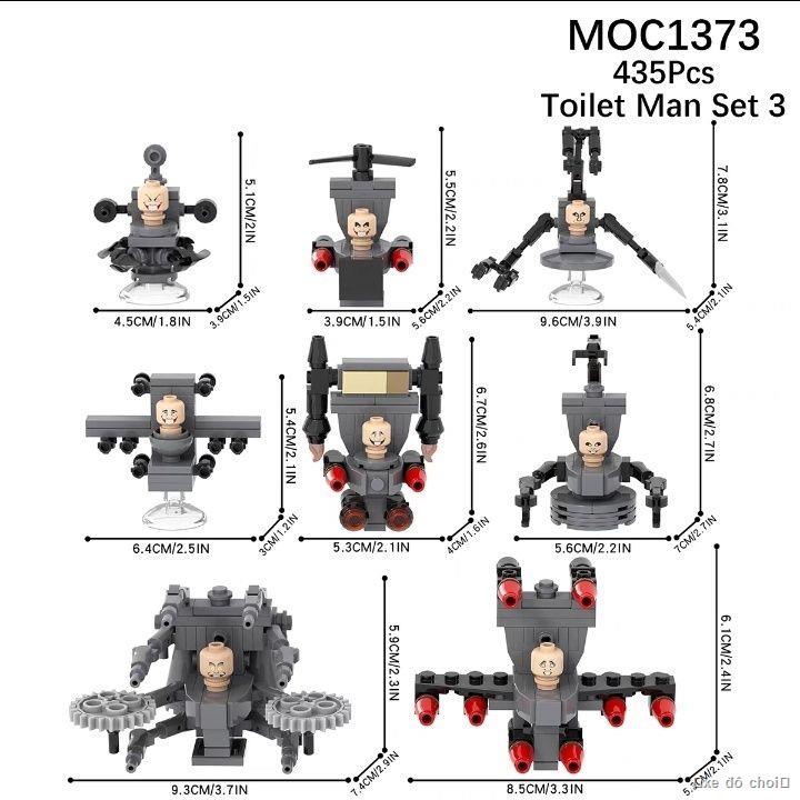 Nhà vệ sinh Người Đàn Ông và Màn Hình Người Đàn Ông Titan Âm Thanh Người Lắp Ráp Câu Đố Vui Quà Tặng Hình Cậu Bé Vui Câu
