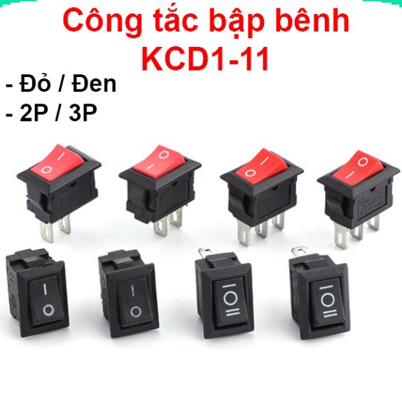 Công tắc bập bênh KDC1-11 3A-250V 10x15mm ||