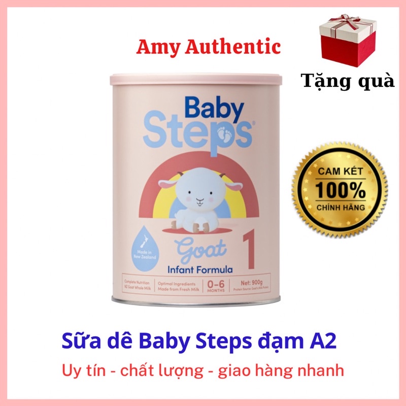 Sữa Dê Baby Steps số 1,2,3,4 xuất xứ New Zealand 900g