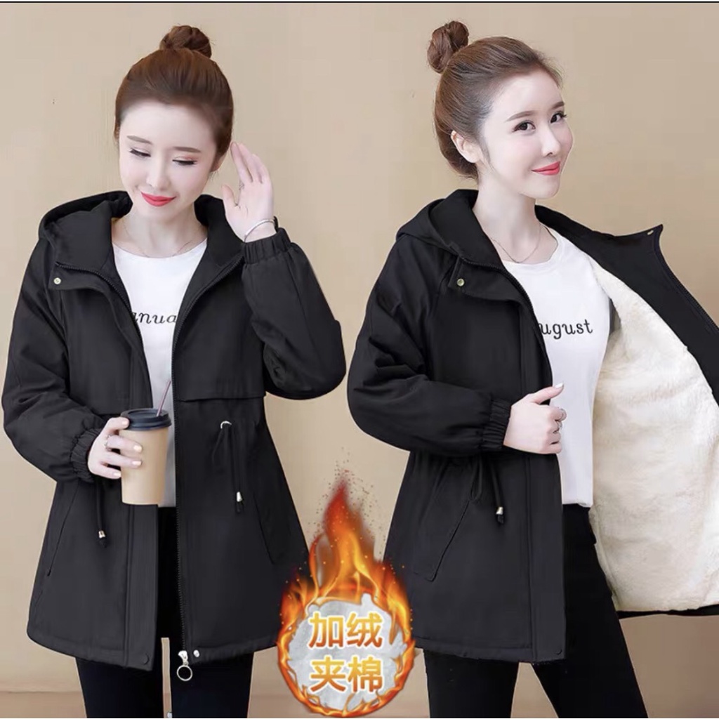 ÁO KHOÁC KAKI NỮ LÓT LÔNG DÀY DẶN BAO ẤM ÁP CHO MÙA ĐÔNG THỜI TRANG NAM 1986