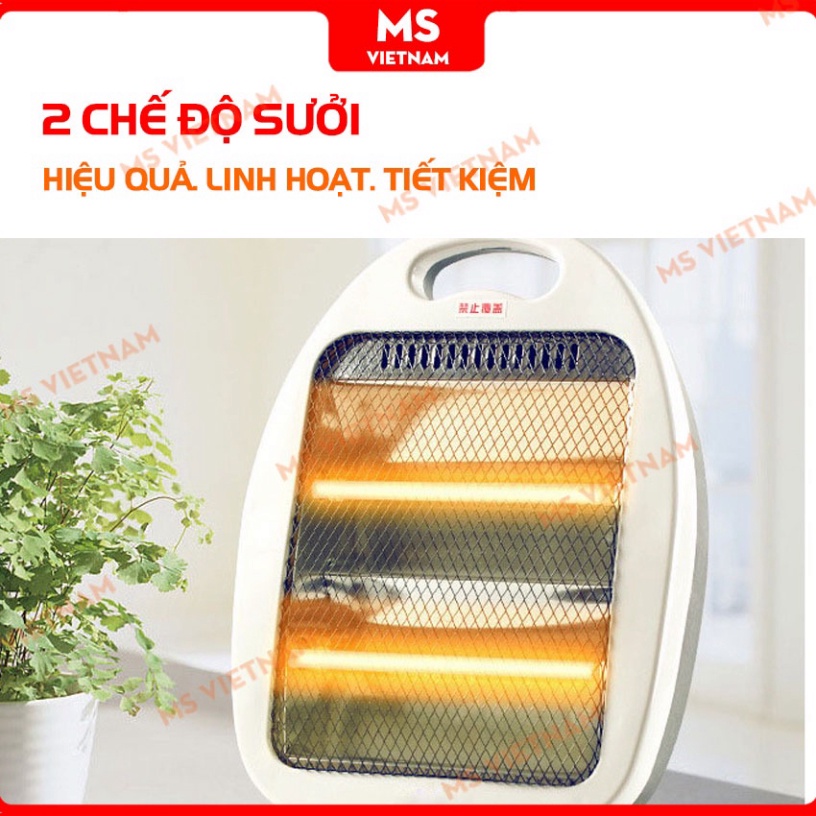 ... Đèn Sưởi Hồng Ngoại Chính Hãng - Quạt Sưởi 800W - 2 Chế Độ - Bảo Hành 1 đổi 1 - MS Vietnam