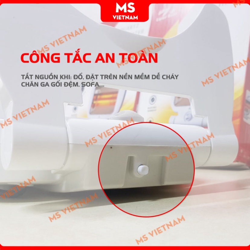 ... Đèn Sưởi Hồng Ngoại Chính Hãng - Quạt Sưởi 800W - 2 Chế Độ - Bảo Hành 1 đổi 1 - MS Vietnam
