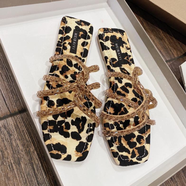 DÉP QUAI DÂY ĐÁ XOẮN MŨI VUÔNG SIÊU XINH - KÈM VIDEO SẢN PHẨM