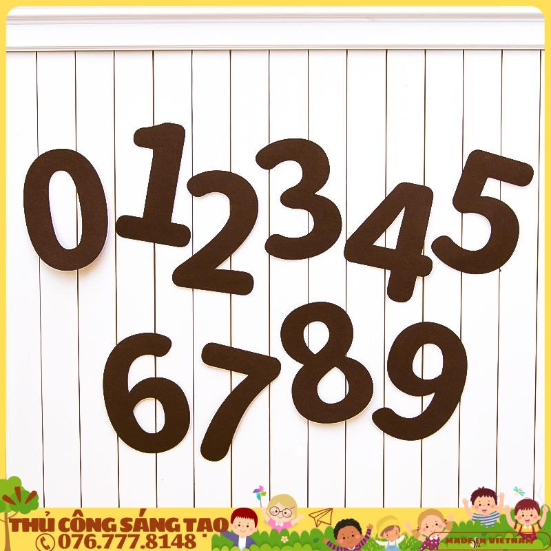 Phụ kiện trang trí sinh nhật tone nâu đầy đủ cho bé