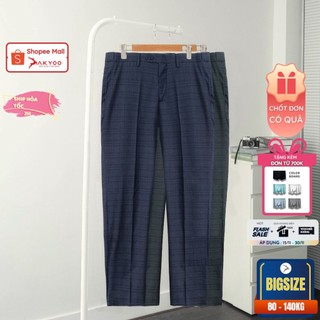 Quần Âu Bigsize Nam 80-140KG AKYOO Cao Cấp, Chống Nhăn, Không Bai Xù -QA KE 24 -25