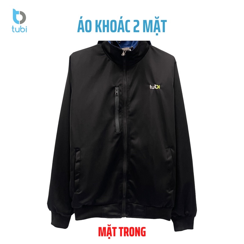 Áo khoác tubi 2 Mặt Màu Vàng Bơ Nón rời