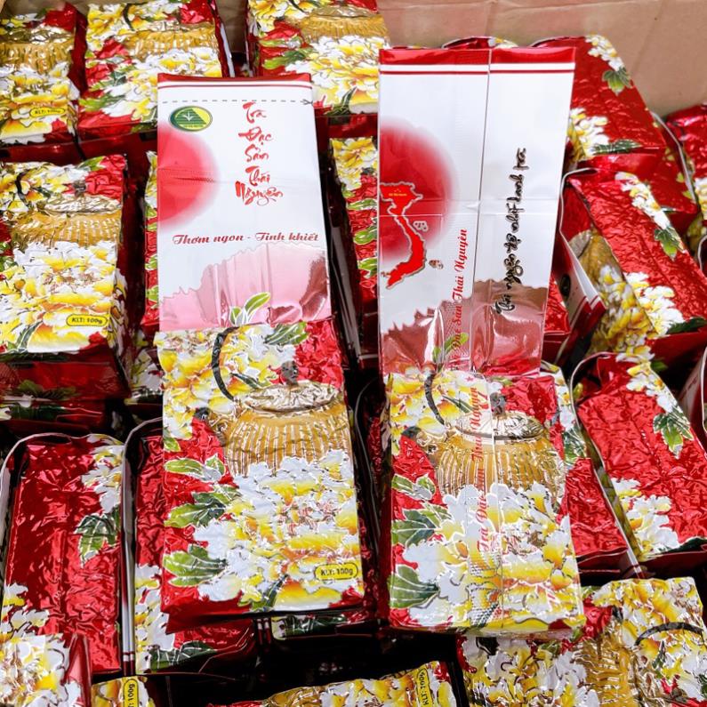 Chè Thái Nguyên Nhãn Đỏ đóng gói 100gr ngon thượng hạng