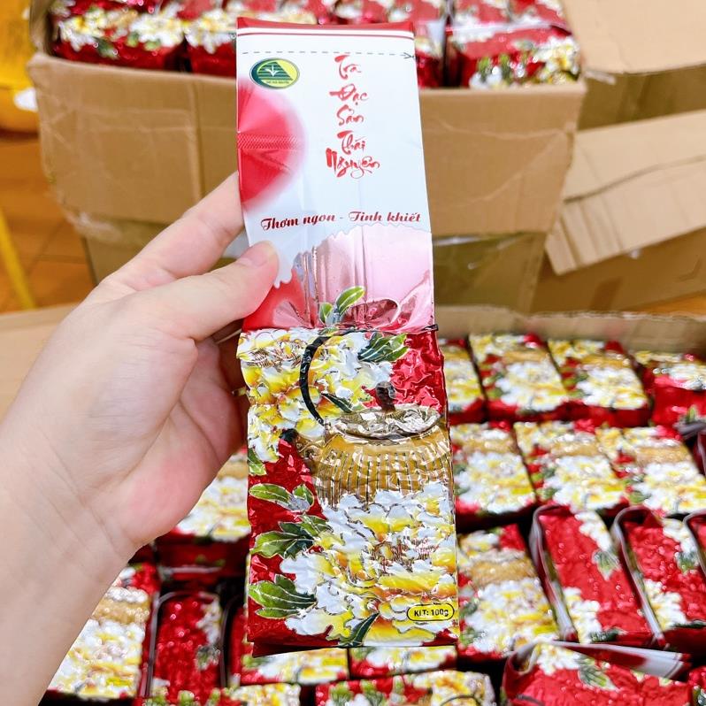 Chè Thái Nguyên Nhãn Đỏ đóng gói 100gr ngon thượng hạng