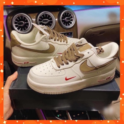 Giày Thể thao A.F1_Nike Vệt Nâu , Giày Sneaker Nam Nữ Hàng SC 1:1