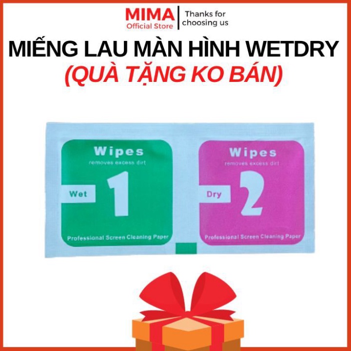 Khăn lau 1 và 2 mếng lau vệ sinh màn hình điện thoại