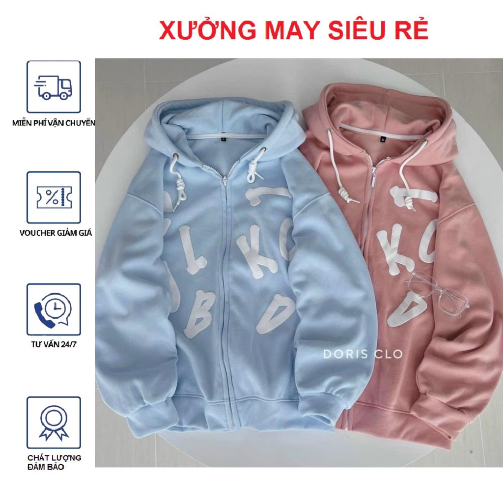 Áo khoác nữ dây kéo phối chữ phối đẹp siêu chất-A864