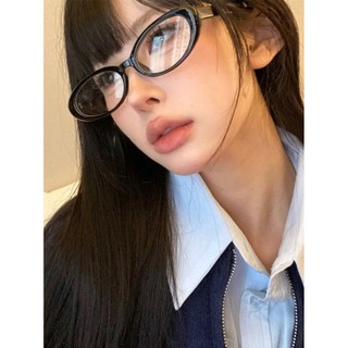 Mắt kính gọng oval nhỏ chống ánh sáng xanh chống ánh sáng xanh phong cách âu mỹ ngọt ngào cho nữ