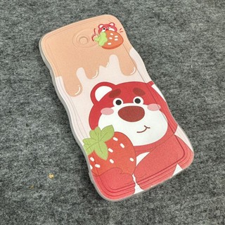 Case ốp lưng Samsung J7 prime dẻo gấu dâu lotso siêu dễ thương viền lượn sóng bảo vệ camera