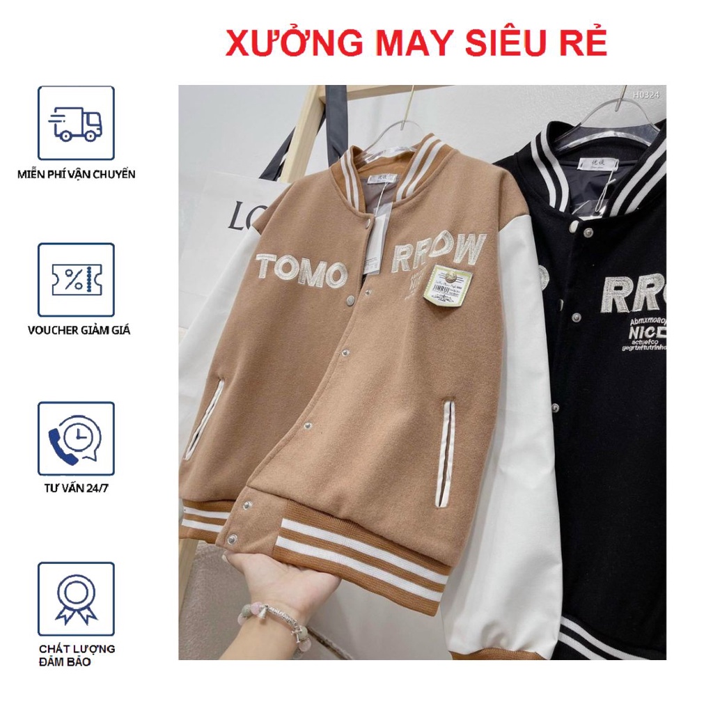 Áo khoác nữ đẹp da lộn 2 lớp TOMORROW mẫu mới cực chất-A928