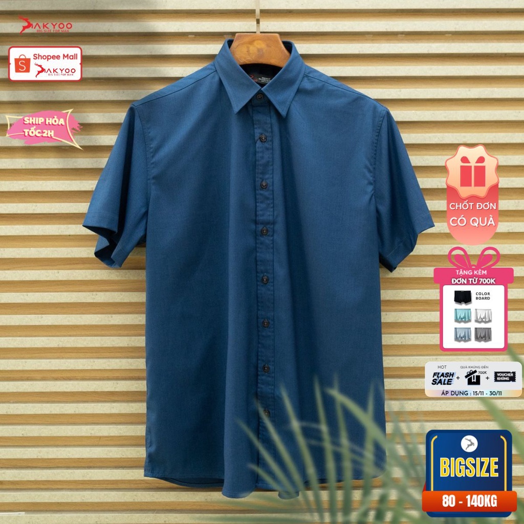 Áo Sơ Mi Bigsize Nam 80-140kg AKYOO