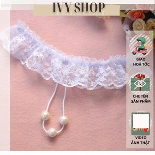 Quần lót ren lọt khe đính hạt ren lưới sẵn hàng - Chip hạt - Miếng dán ngực