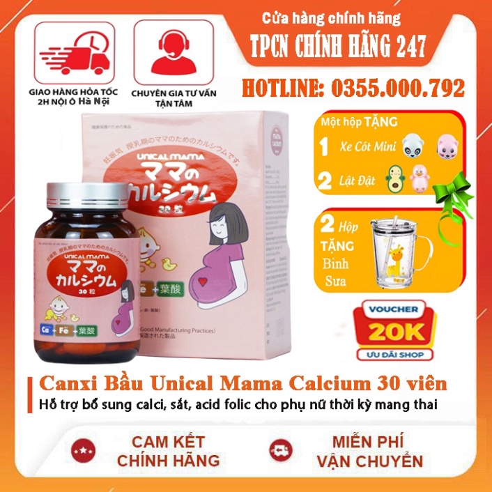 M15 Canxi Bầu Unical Mama Calcium 30 viên