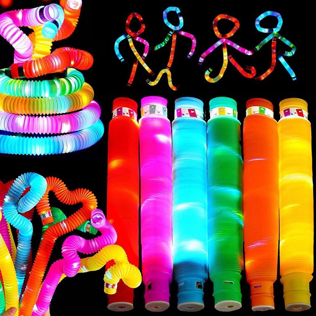 Đồ Chơi Ống Kéo Co Giãn Có Đèn LED Phát Sáng Giải Trí